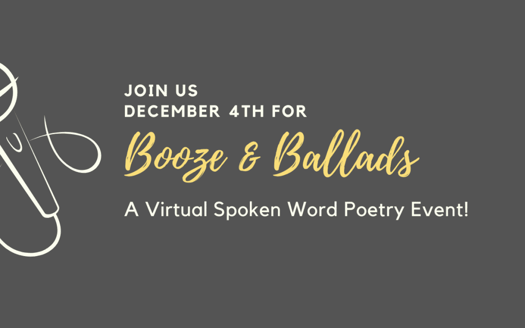 Booze and Ballads – Online Poetry Event